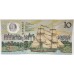 AUSTRALIA 1988 . TEN 10 DOLLARS BANKNOTE . FRASER/JOHNSTON . ERROR . BLEEDING INK